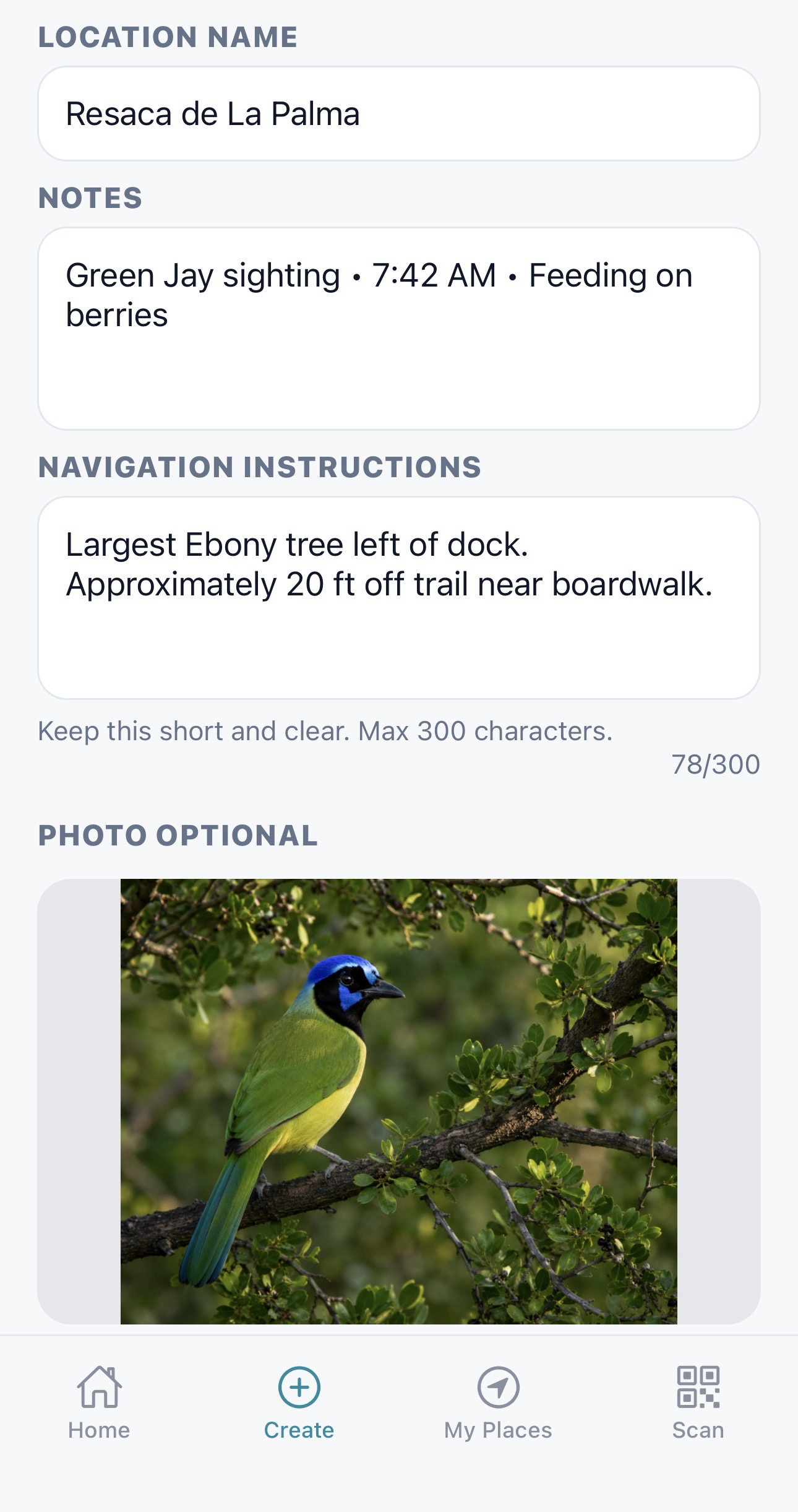 DropPoint details screen