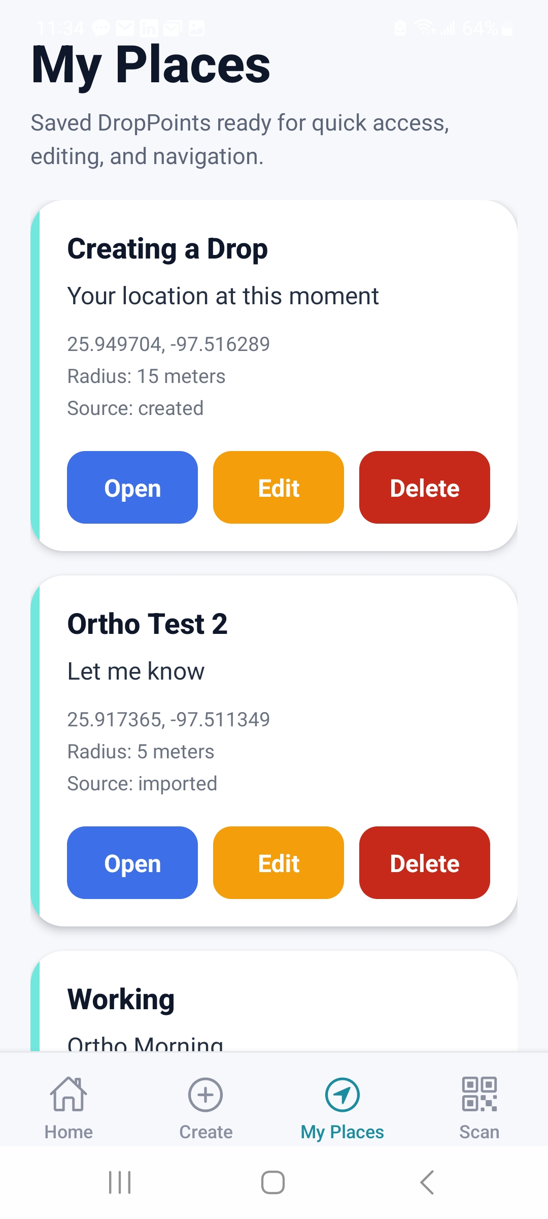 Save or share DropPoint